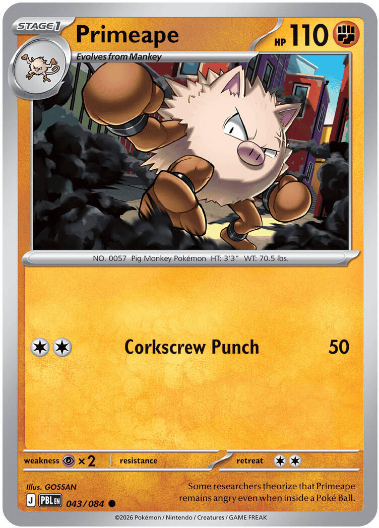 Primeape (043/084) [Mega Evolution: Pitch Black] | Gamers Paradise