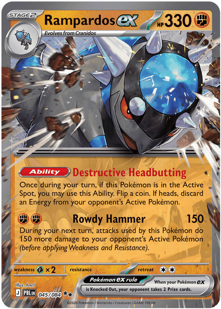 Rampardos ex (045/084) [Mega Evolution: Pitch Black] | Gamers Paradise