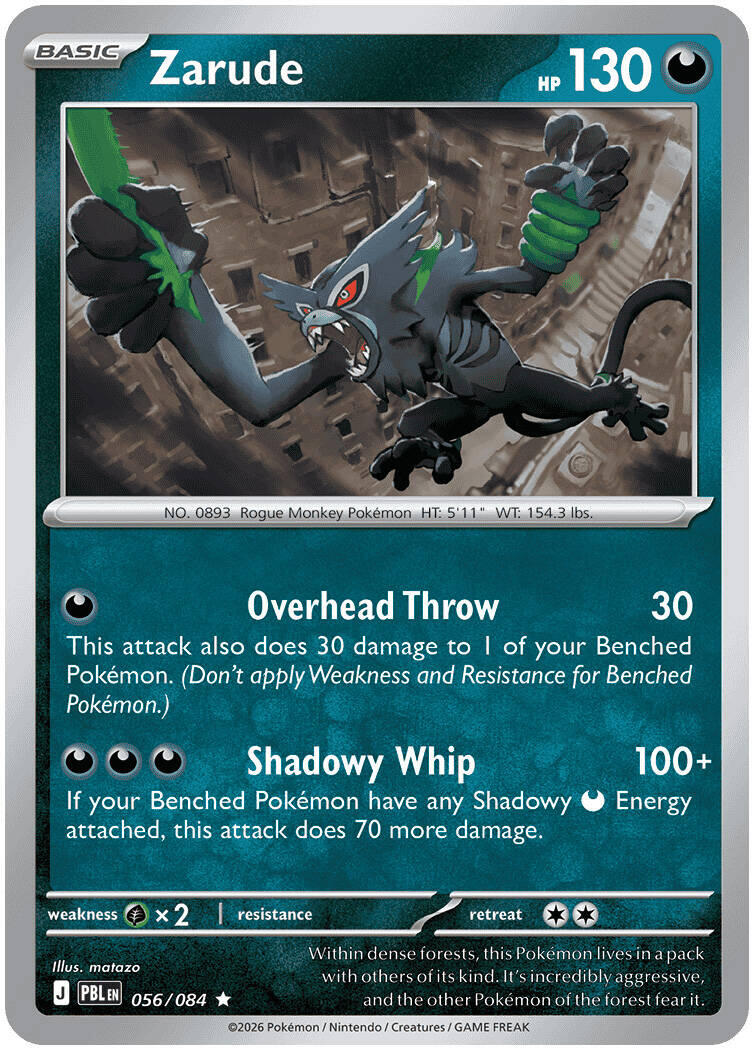 Zarude (056/084) [Mega Evolution: Pitch Black] | Gamers Paradise