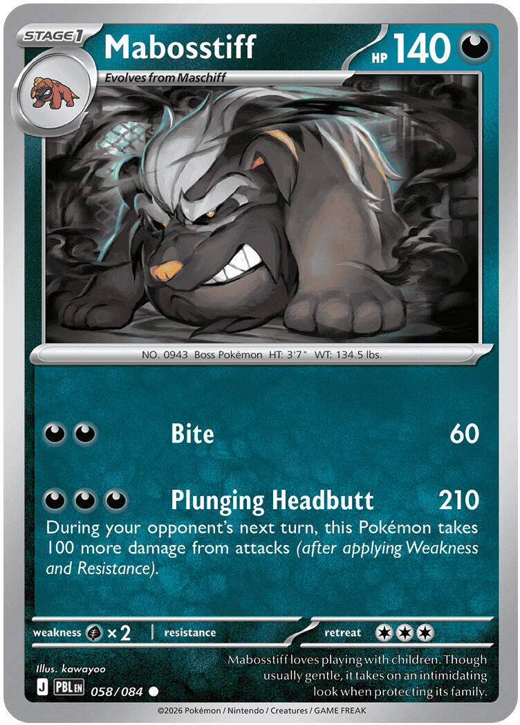 Mabosstiff (058/084) [Mega Evolution: Pitch Black] | Gamers Paradise