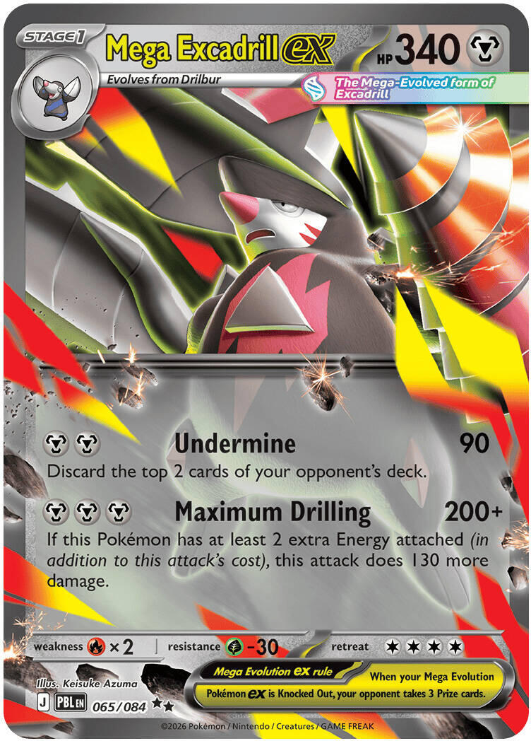 Mega Excadrill ex (065/084) [Mega Evolution: Pitch Black] | Gamers Paradise