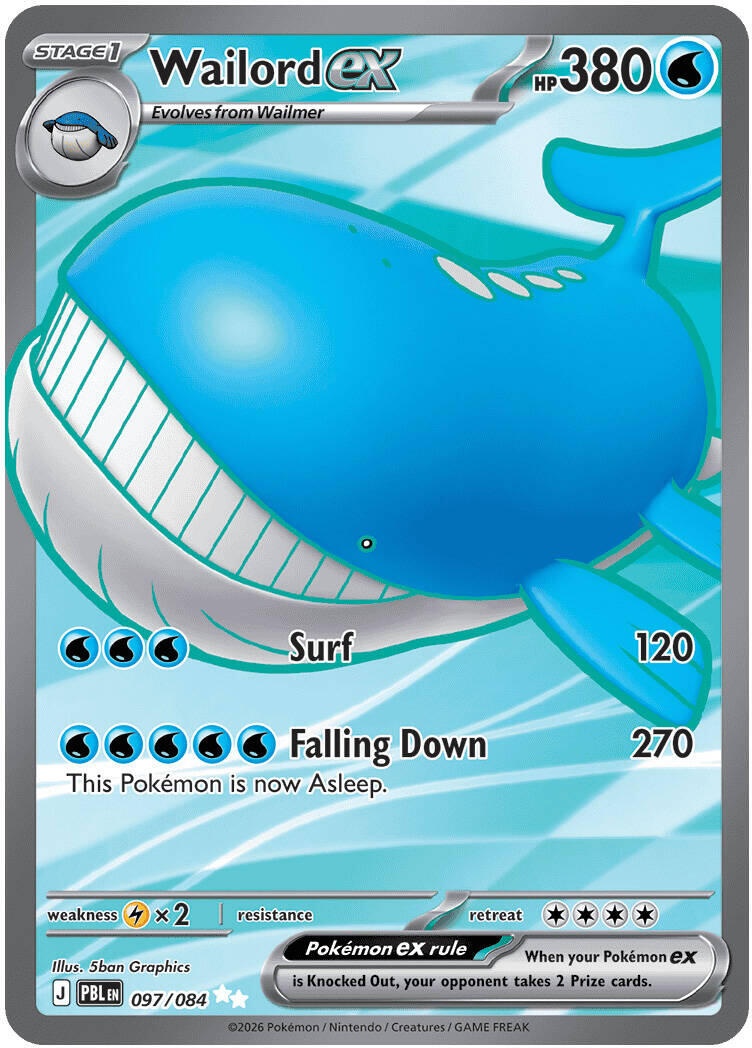 Wailord ex (097/084) [Mega Evolution: Pitch Black] | Gamers Paradise