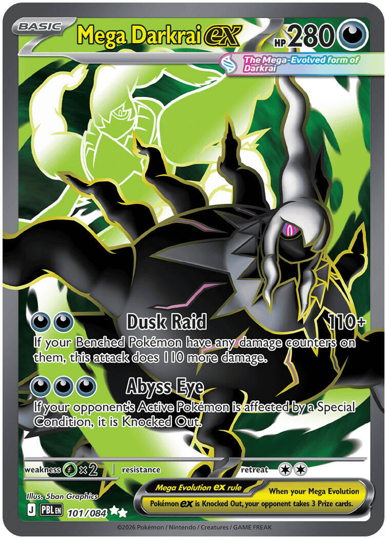 Mega Darkrai ex (101/084) [Mega Evolution: Pitch Black] | Gamers Paradise