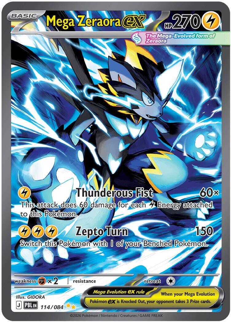 Mega Zeraora ex (114/084) [Mega Evolution: Pitch Black] | Gamers Paradise