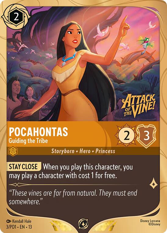Pocahontas - Guiding the Tribe (3) [Promo Cards] | Gamers Paradise
