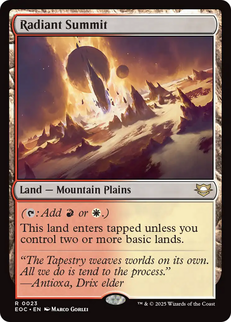 Radiant Summit [Edge of Eternities Commander] | Gamers Paradise