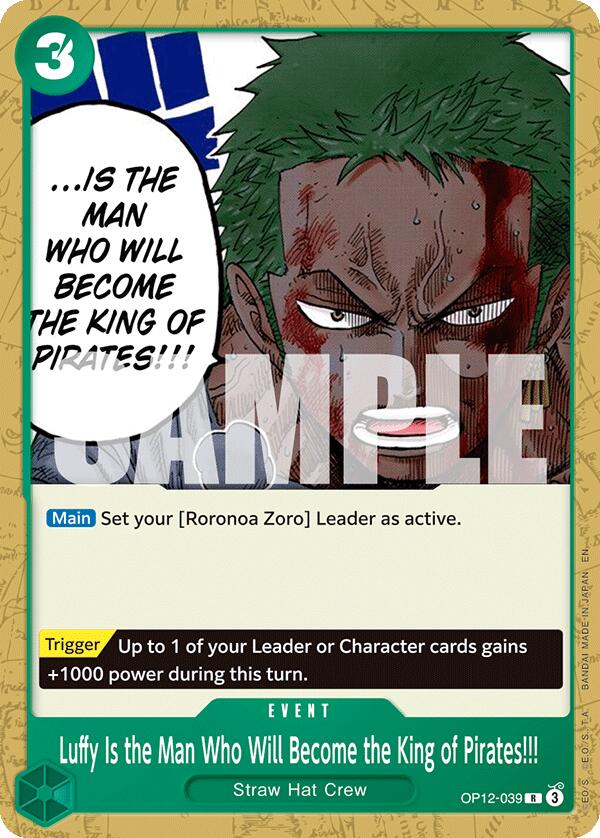 Luffy Is the Man Who Will Become the King of Pirates!!! [Starter Deck: GREEN Roronoa Zoro] | Gamers Paradise