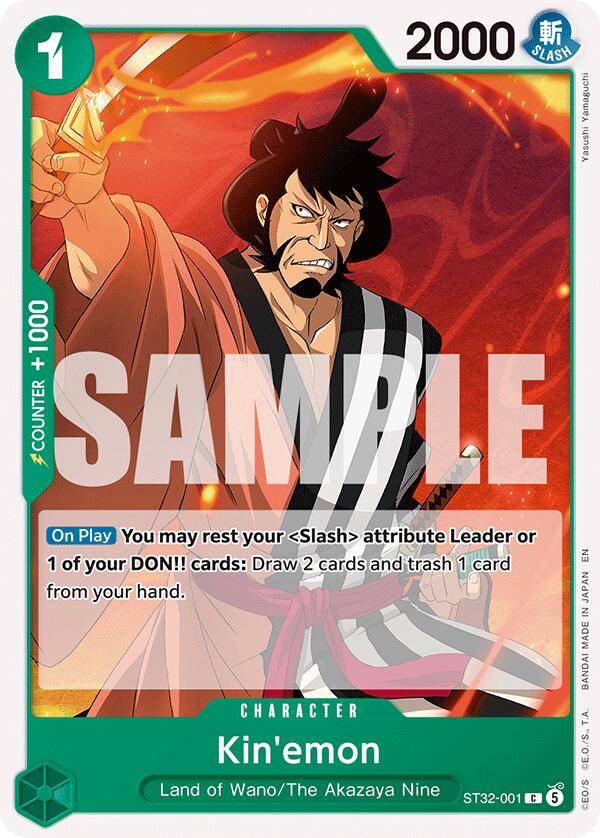 Kin'emon [Starter Deck: GREEN Roronoa Zoro] | Gamers Paradise