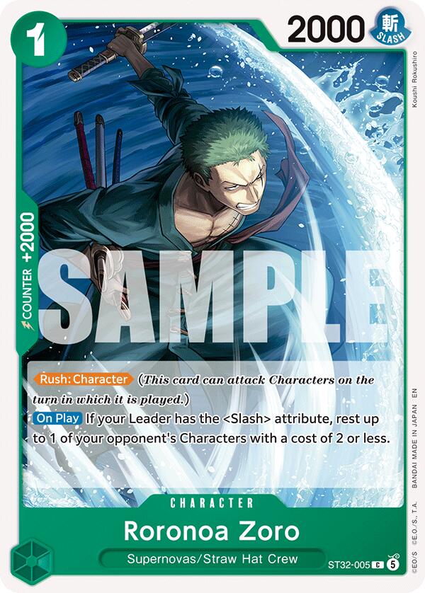 Roronoa Zoro [Starter Deck: GREEN Roronoa Zoro] | Gamers Paradise