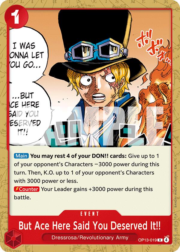 But Ace Here Said You Deserved It!! [One Piece Film: Red] | Gamers Paradise