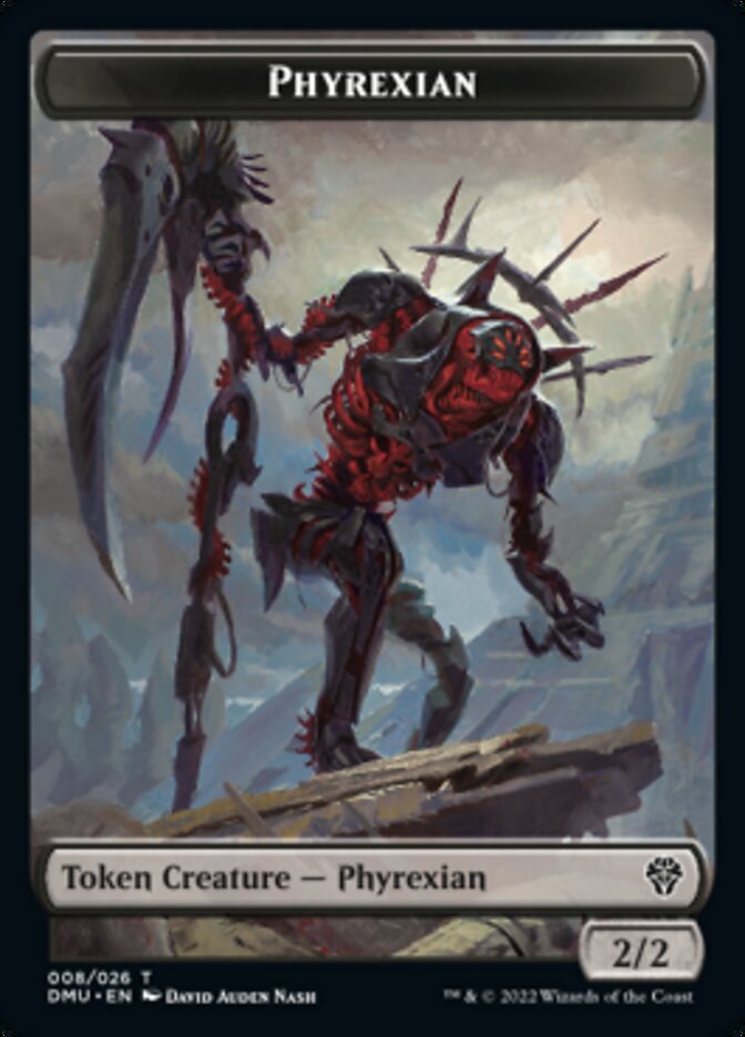 Phyrexian // Stangg Twin Double-Sided Token [Dominaria United Tokens] | Gamers Paradise