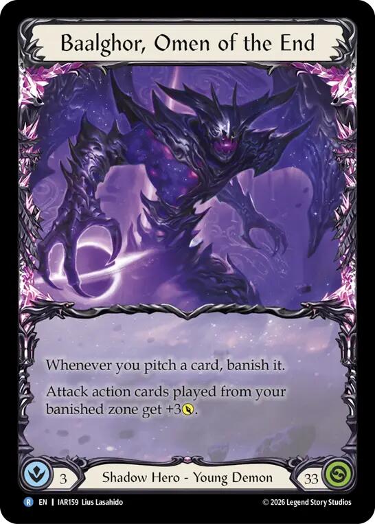 Baalghor, Omen of the End [IAR159] (Usurp the Shadow Throne Pre-Release Cards)  Rainbow Foil | Gamers Paradise