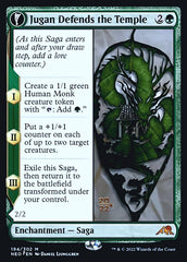Jugan Defends the Temple // Remnant of the Rising Star [Kamigawa: Neon Dynasty Prerelease Promos] | Gamers Paradise