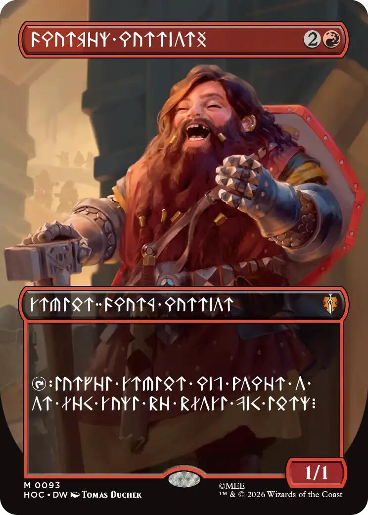 Dwarven Warriors (Borderless) (Dwarvish) [The Hobbit: Eternal-Legal] | Gamers Paradise