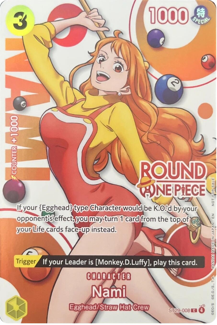 Nami (Round 1 Promo) [One Piece Promotion Cards] | Gamers Paradise