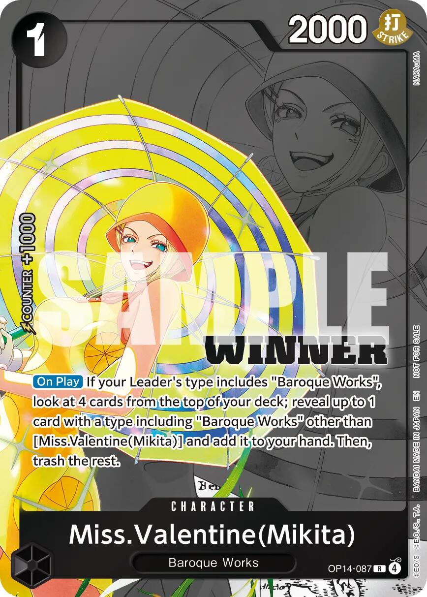 Miss.Valentine(Mikita) (Winner Pack 2026 Vol. 3) [One Piece Promotion Cards] | Gamers Paradise