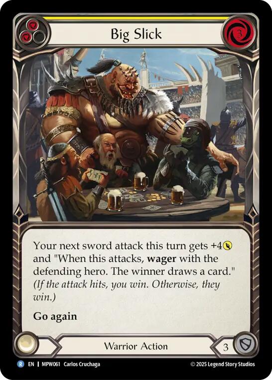 Big Slick (Yellow) [MPW061] (Mastery Pack Warrior)  Rainbow Foil | Gamers Paradise