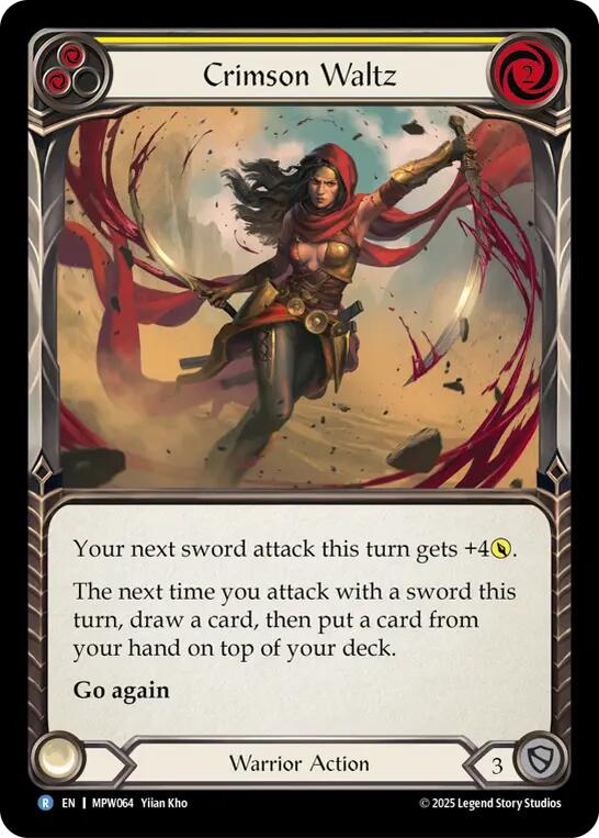 Crimson Waltz (Red) [MPW064] (Mastery Pack Warrior)  Rainbow Foil | Gamers Paradise