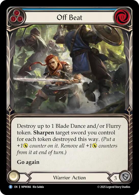 Off Beat (Blue) [MPW066] (Mastery Pack Warrior)  Rainbow Foil | Gamers Paradise