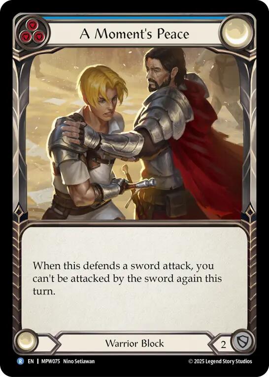 A Moment's Peace (Blue) [MPW075] (Mastery Pack Warrior)  Rainbow Foil | Gamers Paradise