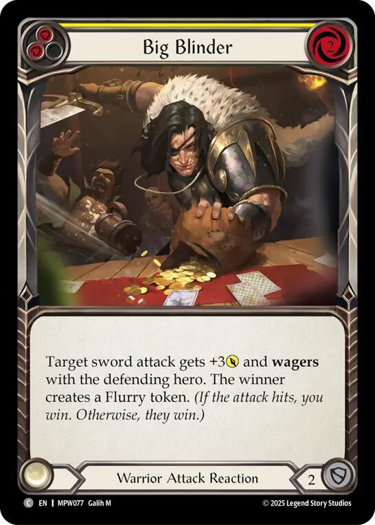 Big Blinder (Yellow) [MPW077] (Mastery Pack Warrior)  Rainbow Foil | Gamers Paradise