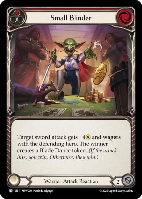 Small Blinder (Red) [MPW090] (Mastery Pack Warrior)  Rainbow Foil | Gamers Paradise