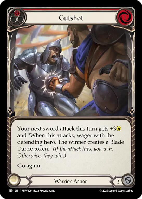 Gutshot (Red) [MPW109] (Mastery Pack Warrior)  Rainbow Foil | Gamers Paradise