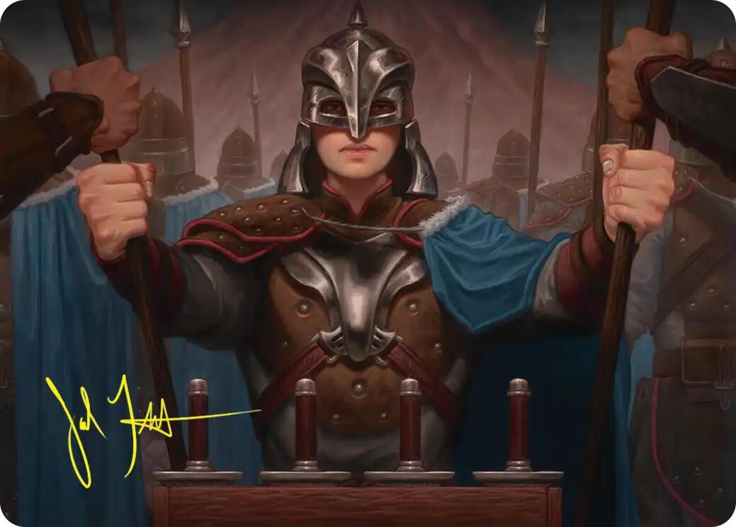 Bard's Attendant Art Card (Gold-Stamped Signature) [The Hobbit Art Series] | Gamers Paradise