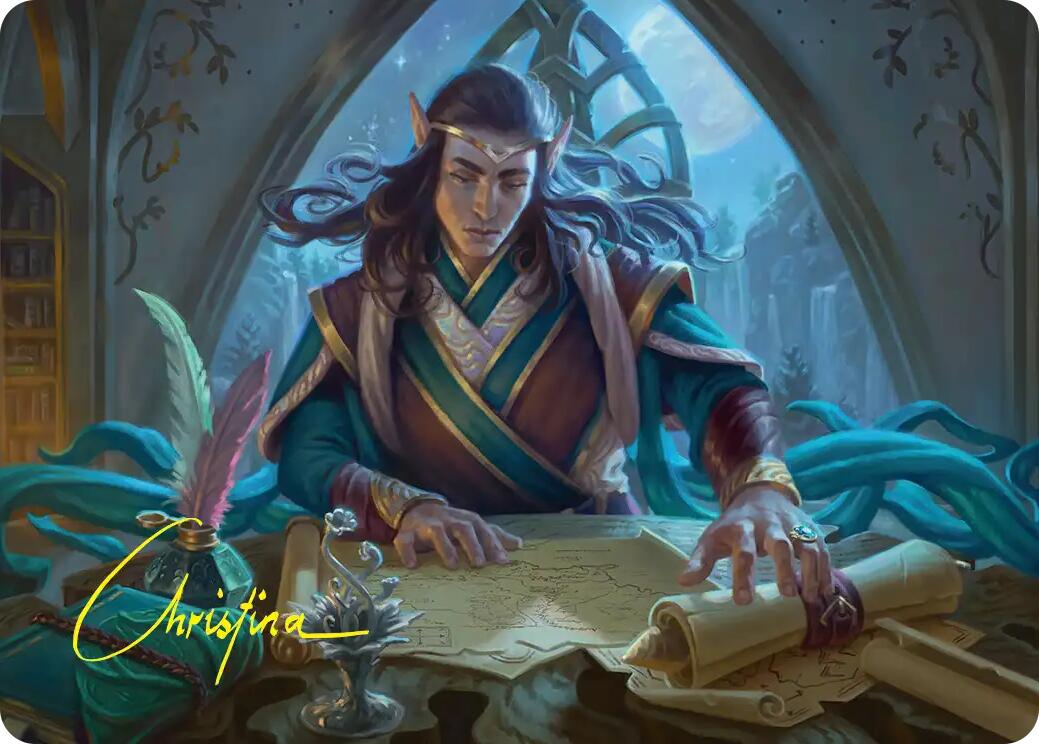 Elrond, Moon-Reader Art Card (Gold-Stamped Signature) [The Hobbit Art Series] | Gamers Paradise