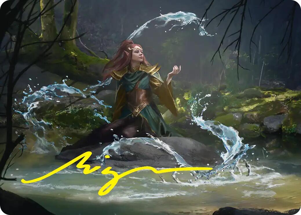 Mirkwood Meditator Art Card (Gold-Stamped Signature) [The Hobbit Art Series] | Gamers Paradise