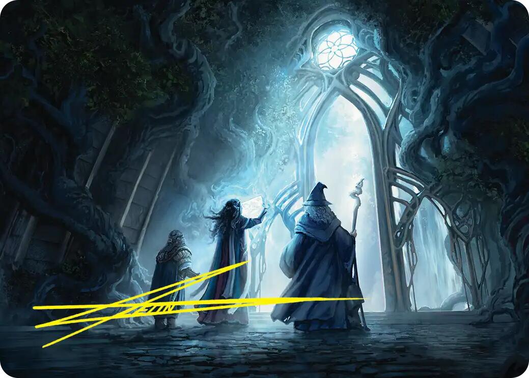 Uncover the Moon-Letters Art Card (Gold-Stamped Signature) [The Hobbit Art Series] | Gamers Paradise