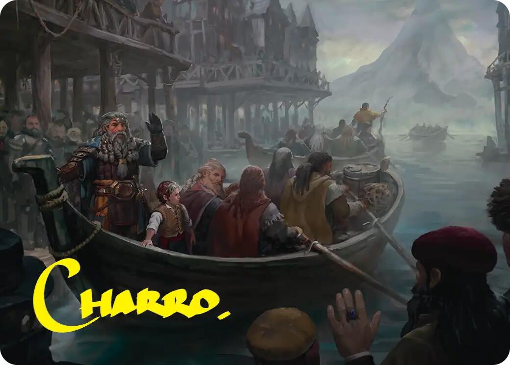 Uneasy Partings Art Card (Gold-Stamped Signature) [The Hobbit Art Series] | Gamers Paradise