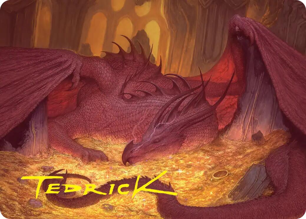 Smaug the Magnificent Art Card (Gold-Stamped Signature) [The Hobbit Art Series] | Gamers Paradise