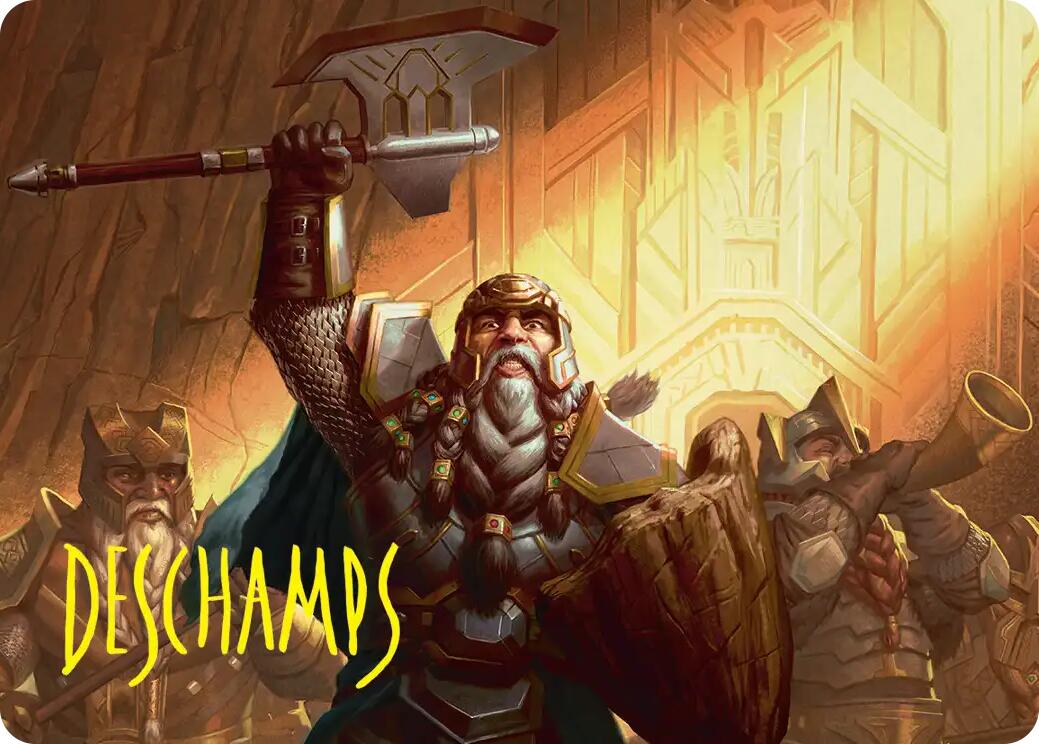 Thorin, Company's Leader Art Card (Gold-Stamped Signature) [The Hobbit Art Series] | Gamers Paradise