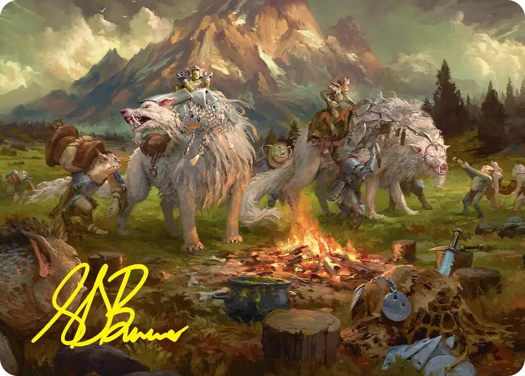 Mount Gundabad Mobilizes Art Card (Gold-Stamped Signature) [The Hobbit Art Series] | Gamers Paradise