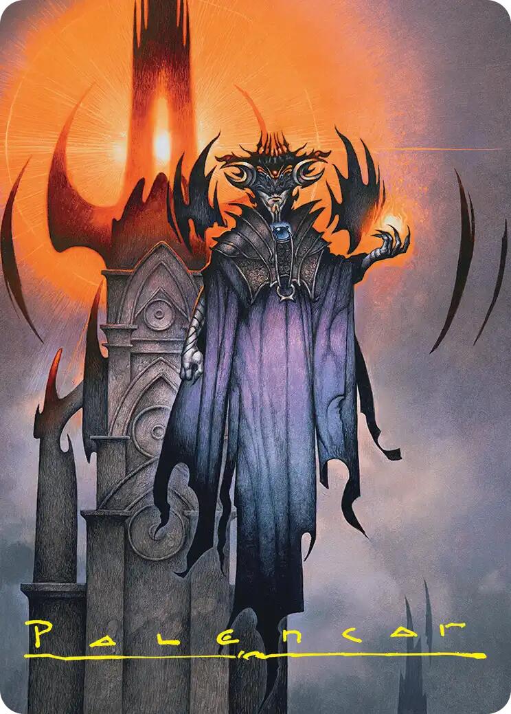 Sauron, the Lidless Eye Art Card (Gold-Stamped Signature) [The Hobbit Art Series] | Gamers Paradise