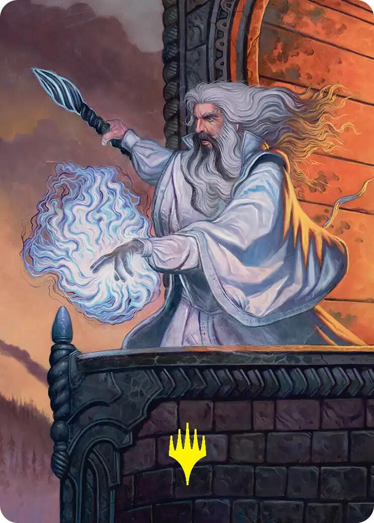 Saruman of Many Colors Art Card (Gold-Stamped) [The Hobbit Art Series] | Gamers Paradise