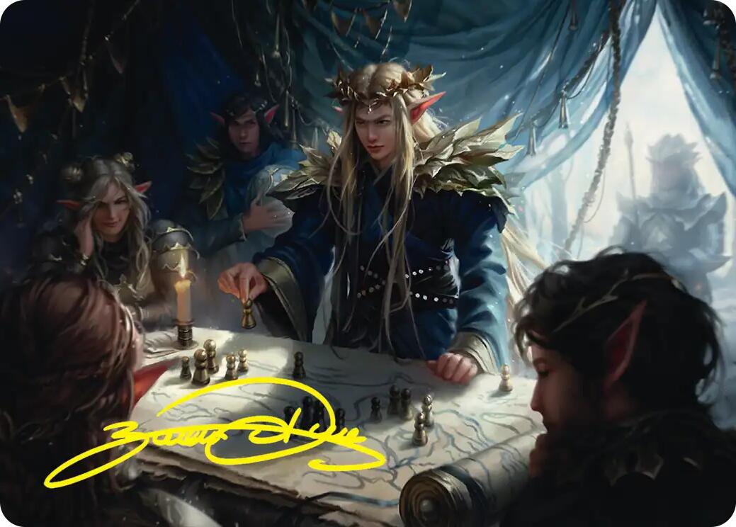 Thranduil the Strategist Art Card (Gold-Stamped Signature) [The Hobbit Art Series] | Gamers Paradise