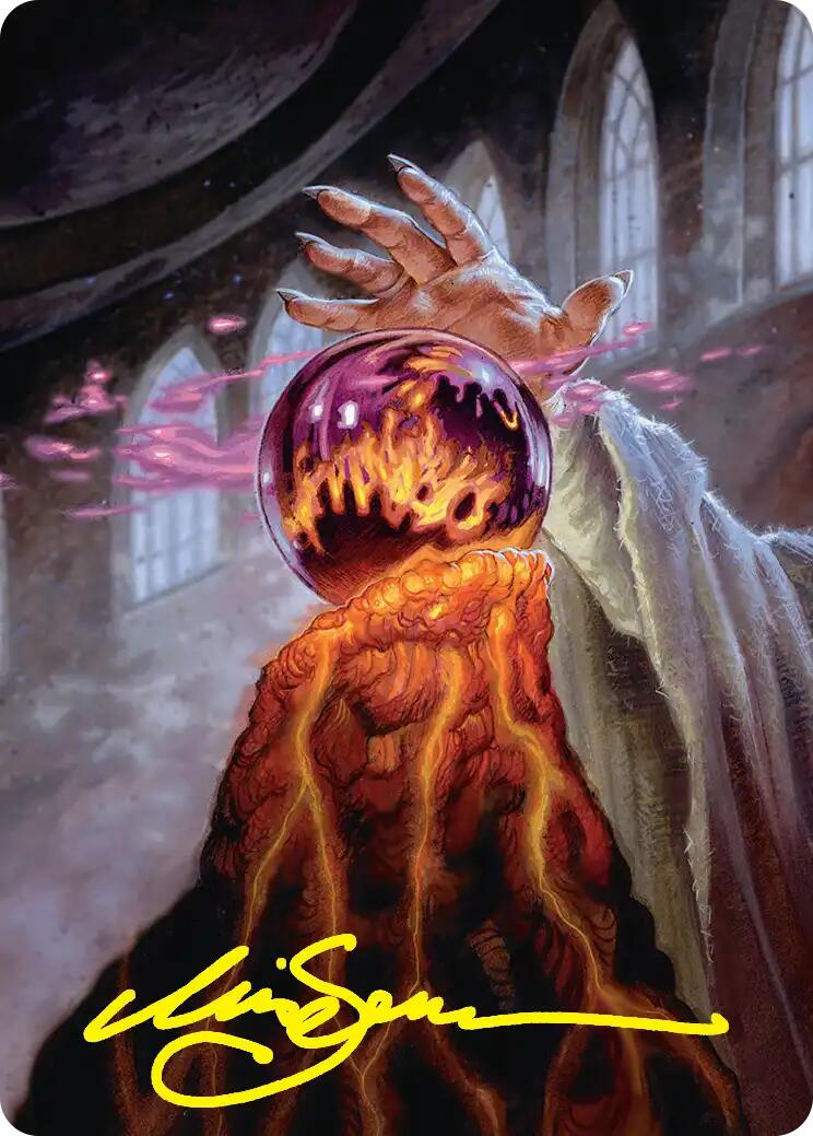 Palantir of Orthanc Art Card (Gold-Stamped Signature) [The Hobbit Art Series] | Gamers Paradise