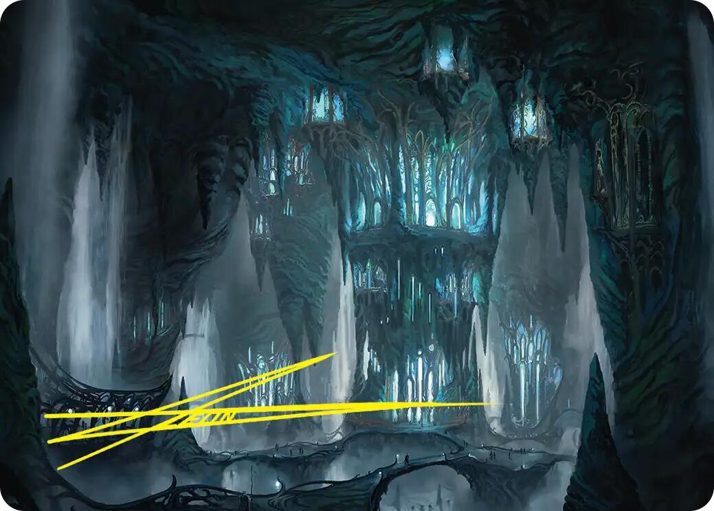 Elvenking's Halls Art Card (Gold-Stamped Signature) [The Hobbit Art Series] | Gamers Paradise