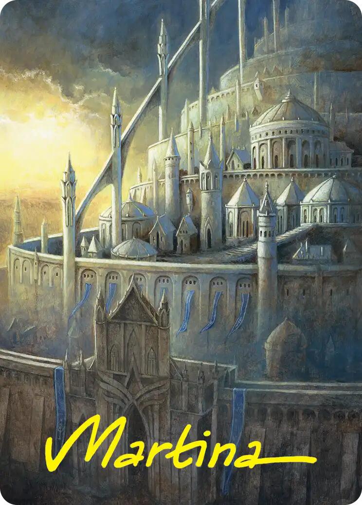 Minas Tirith Art Card (Gold-Stamped Signature) [The Hobbit Art Series] | Gamers Paradise