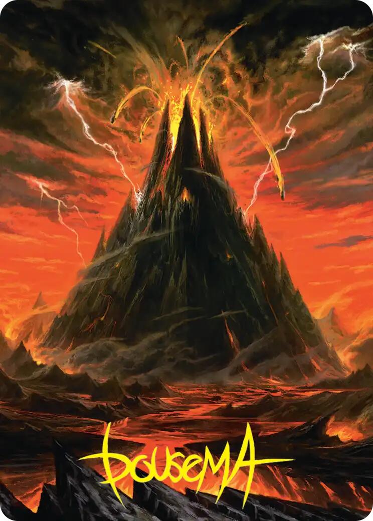 Mount Doom Art Card (Gold-Stamped Signature) [The Hobbit Art Series] | Gamers Paradise