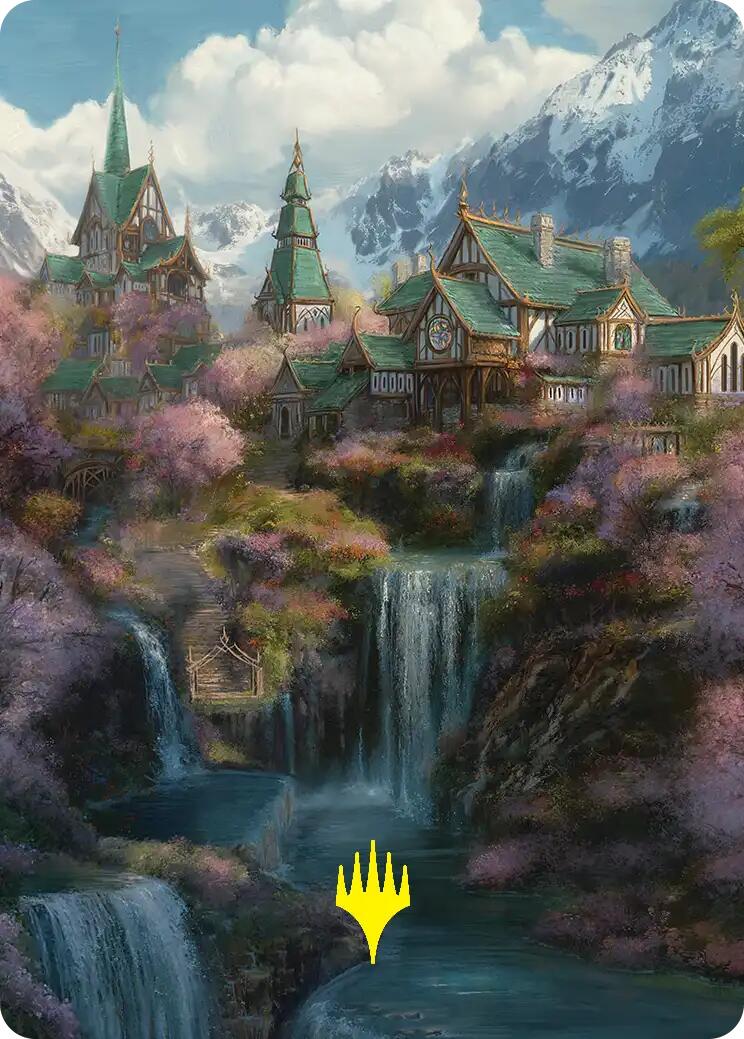 Rivendell Art Card (Gold-Stamped) [The Hobbit Art Series] | Gamers Paradise