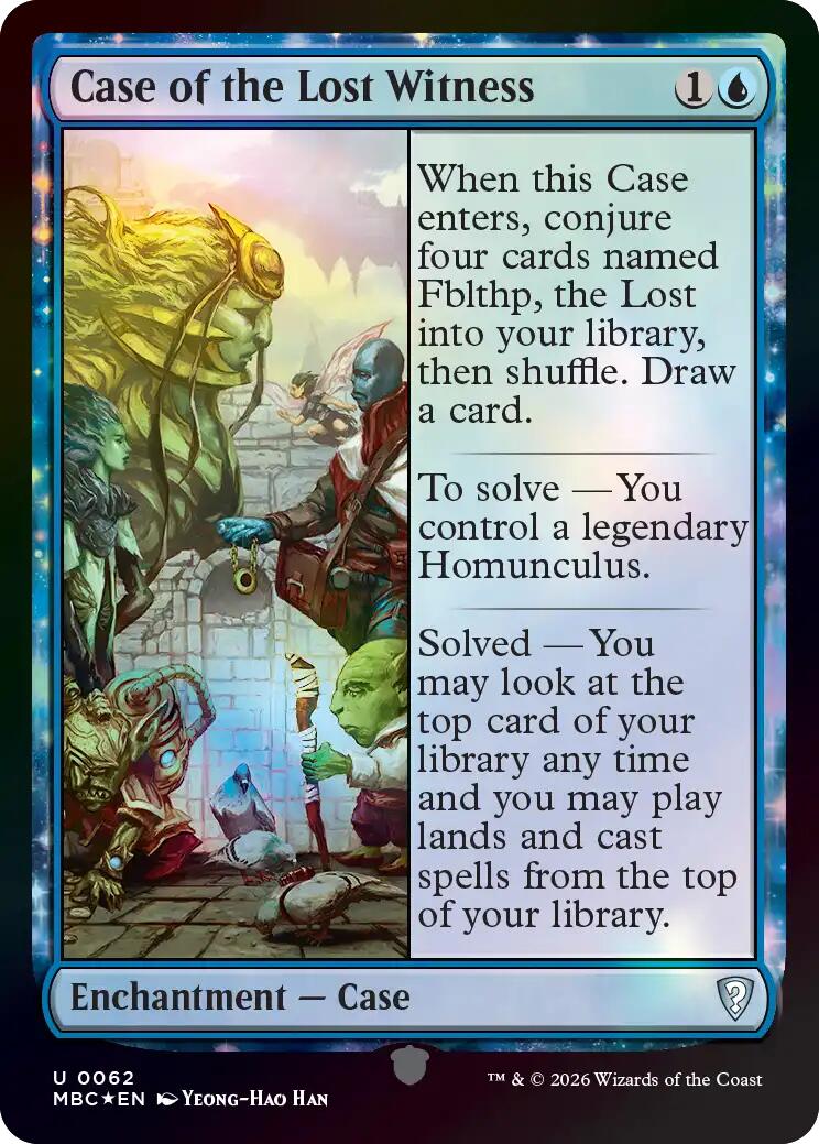 Case of the Lost Witness [Mystery Booster: Commander Edition] | Gamers Paradise
