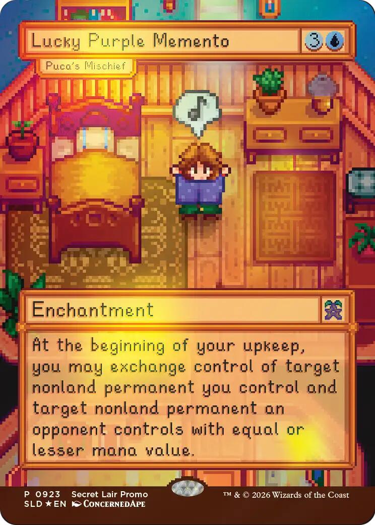 Lucky Purple Memento - Puca's Mischief [Secret Lair Drop Series] | Gamers Paradise