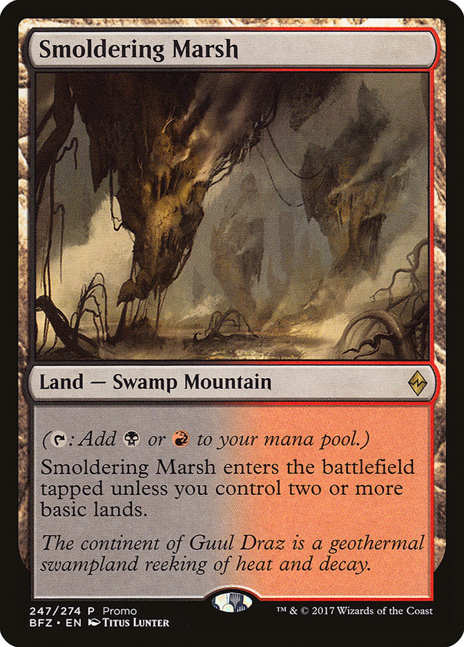 Smoldering Marsh (Promo) [Standard Showdown Promos] | Gamers Paradise