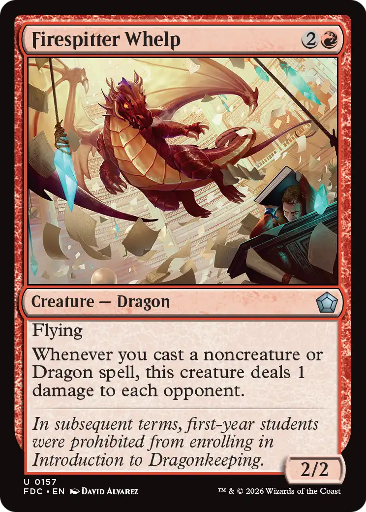 Firespitter Whelp [Foundations Commander] | Gamers Paradise