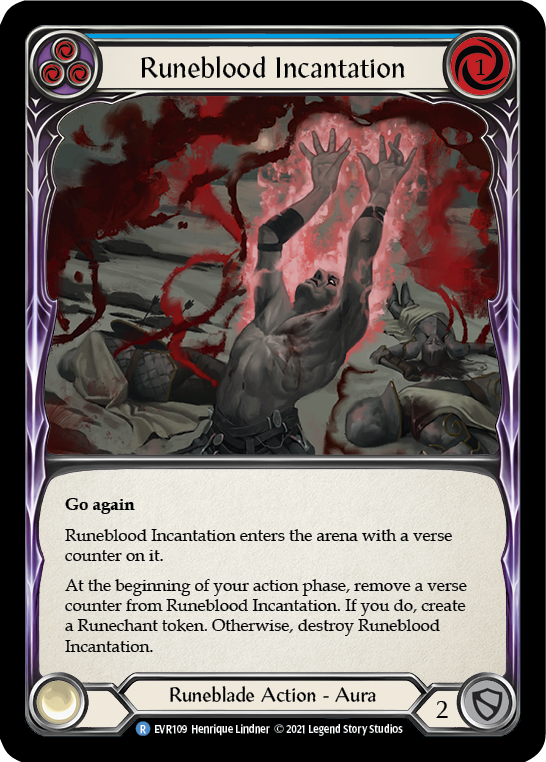 Runeblood Incantation (Blue) [EVR109] (Everfest)  1st Edition Normal | Gamers Paradise