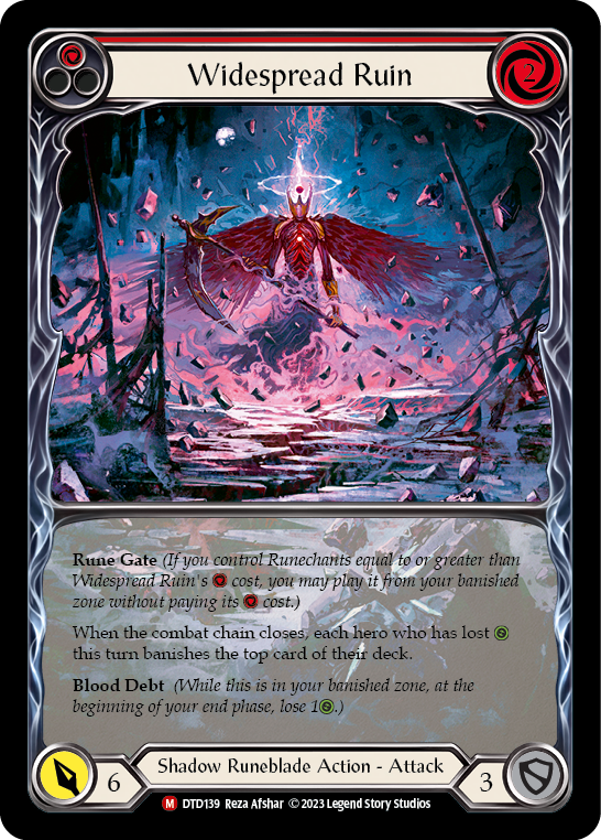 Widespread Ruin (Extended Art) [DTD139] (Dusk Till Dawn)  Rainbow Foil | Gamers Paradise