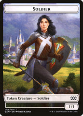 Beast // Soldier Double-Sided Token [Double Masters Tokens] | Gamers Paradise